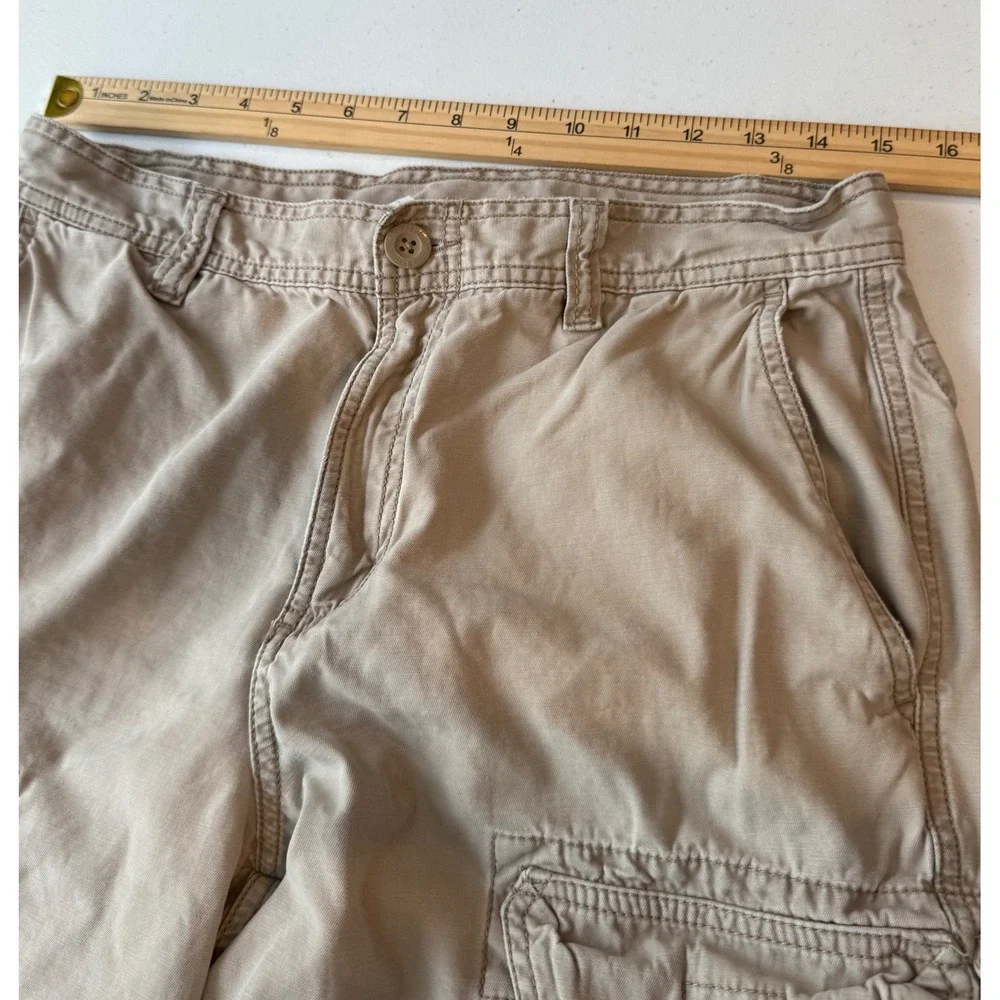 The North Face AD80 Cargo Pants Mens Khaki 100% Cotton Y2K Utility Hiking 32x30